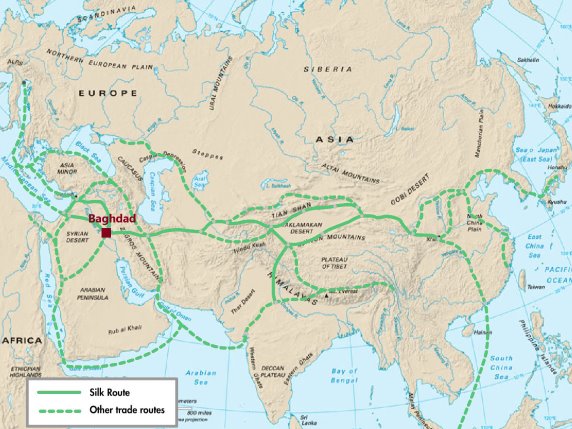 "Route de la soie SilkRoad. Stanford, N.d. Web. 16 déc. 2014.